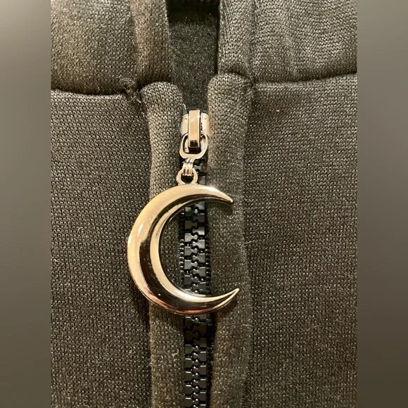 NWOT Mystical Baphomet Print Black Gothic Jacket - Picture 10 of 15